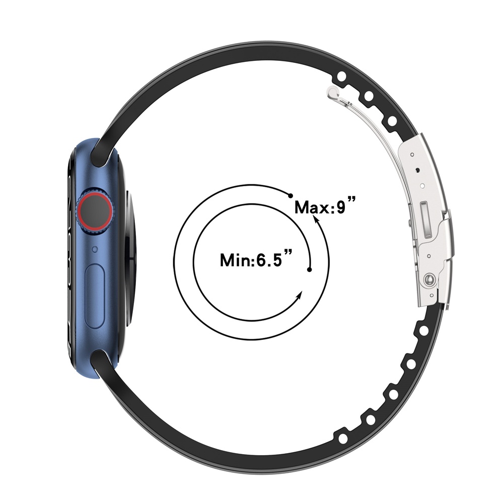 Dây Đeo Đồng Hồ Bằng Silicone 49mm 45mm 44mm 42mm / 41mm 40mm 38mm Cho Apple Watch SE iwatch 8 7 6 5 4 3