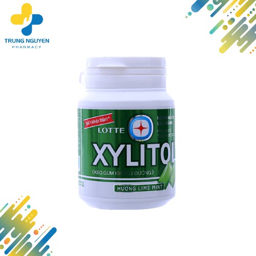 Kẹo gum không đường Lotte Xylitol (Hũ 58g)