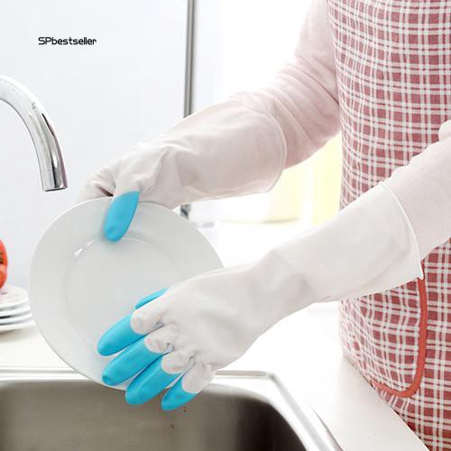 Găng tay dài rửa chén bát chống thấm nước tiện dụng