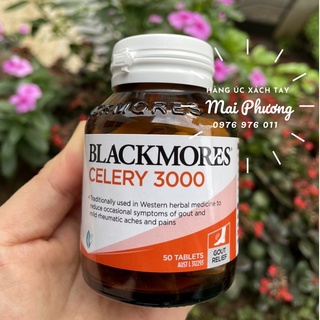 Viên uống Blackmores Celery 3000 phòng ngừa bệnh gout (gút) 50 viên của Úc
