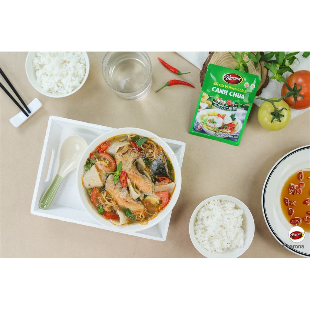 Xốt Gia Vị Hoàn Chỉnh BARONA - Canh chua 80g | BigBuy360 - bigbuy360.vn