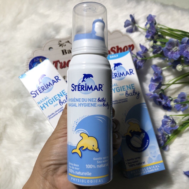 Nước Xịt muối biển Cá heo Sterimar 100ml ( Xịt muối biển Pháp)