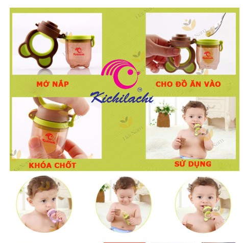 Túi Tập Ăn Dặm, Ngận Trái Cây Cho Bé Chống Hốc Cho Bé Mới Tập Ăn Dặm.