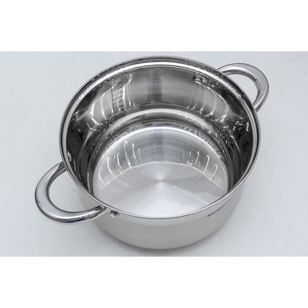 [SALE XẢ KHO!!!] Nồi inox 24cm Kangaroo KG868L - Nồi luộc gà inox Kangaroo