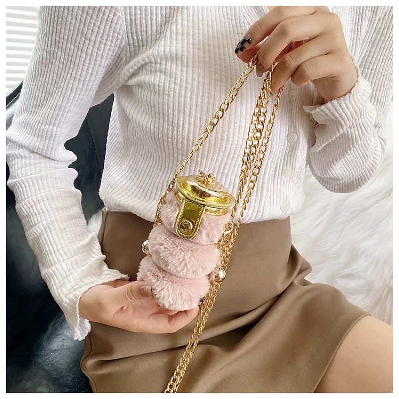 TÚI ĐEO CHÉO MINI ĐỰNG SON CHẤT LÔNG