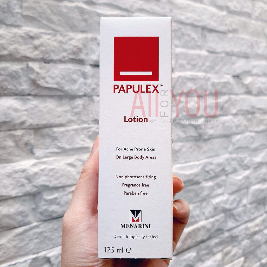 PAPULEX Lotion On Large Body Areas 125 mL - Sữa Dưỡng Da, Ngăn Ngừa & Giảm Mụn Cho Cơ Thể.