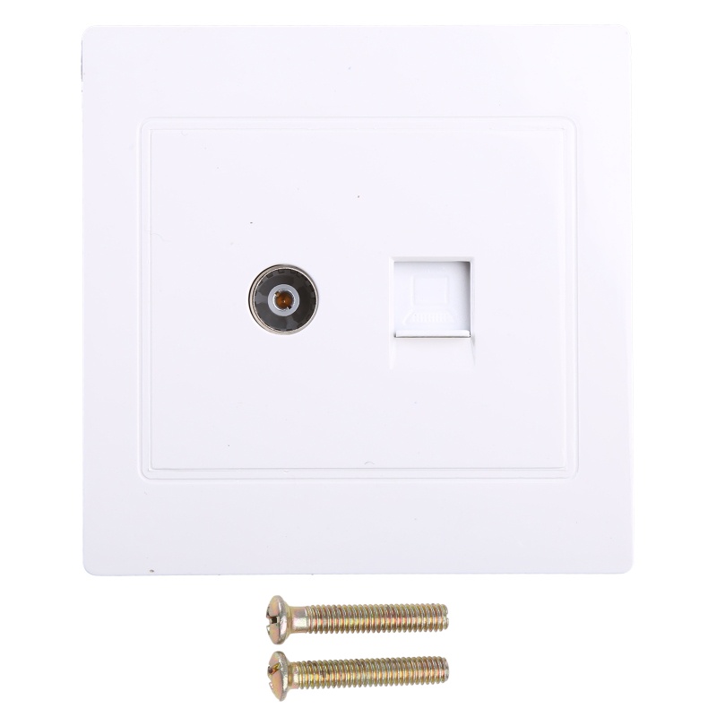 Bộ Chuyển Đổi RJ45 + Ăng Ten TV Gắn Tường Cao Cấp