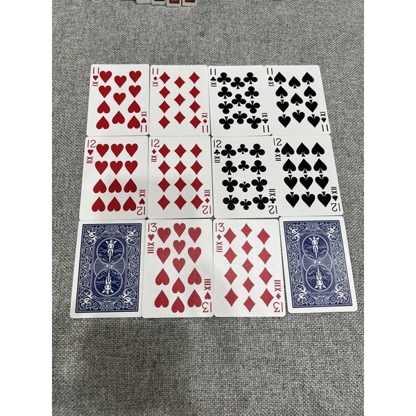 Set lá gaff đặc biệt số 11 12 13 thay cho lá JQK