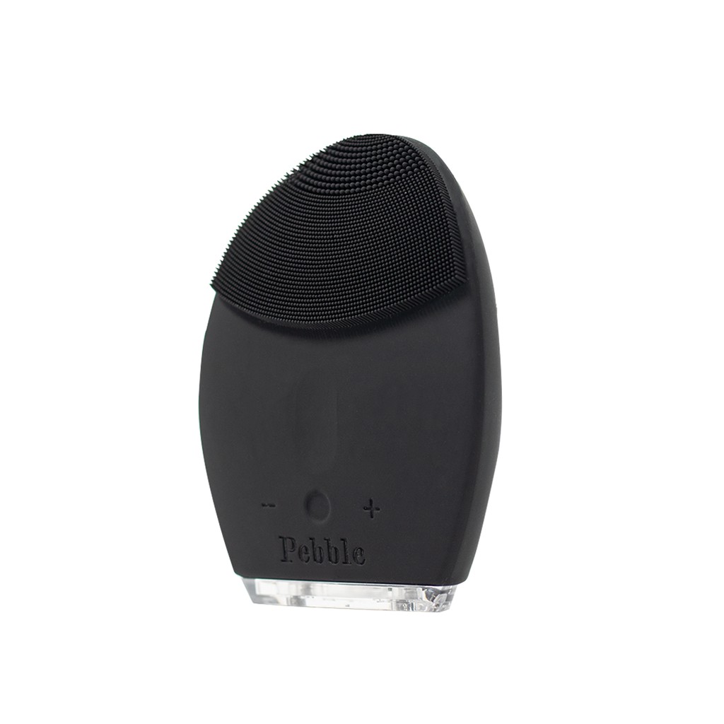 Máy rửa mặt Pebble Lisa Black OWL dùng công nghệ T-sonic (rung sóng âm)