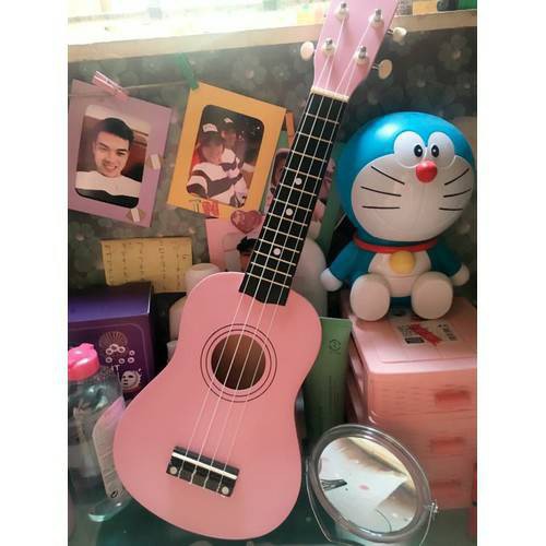 Đàn Ukulele Soprano MÀU HỒNG NHẠT Có Sẵn squishyshop664