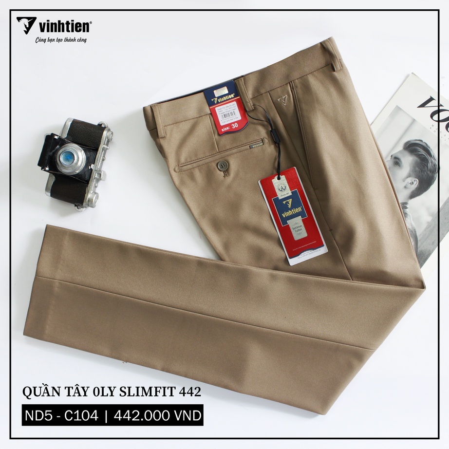 Quần Tây 0Ly Slimfit 442 Vĩnh Tiến - Nhiều Màu
