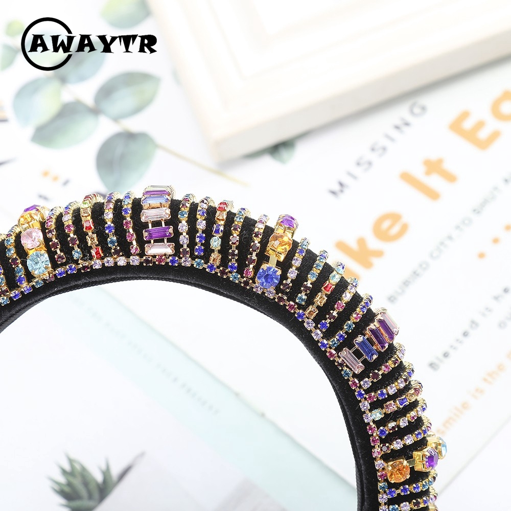 Băng đô cài tóc đính đá thanh lịch cho nữ