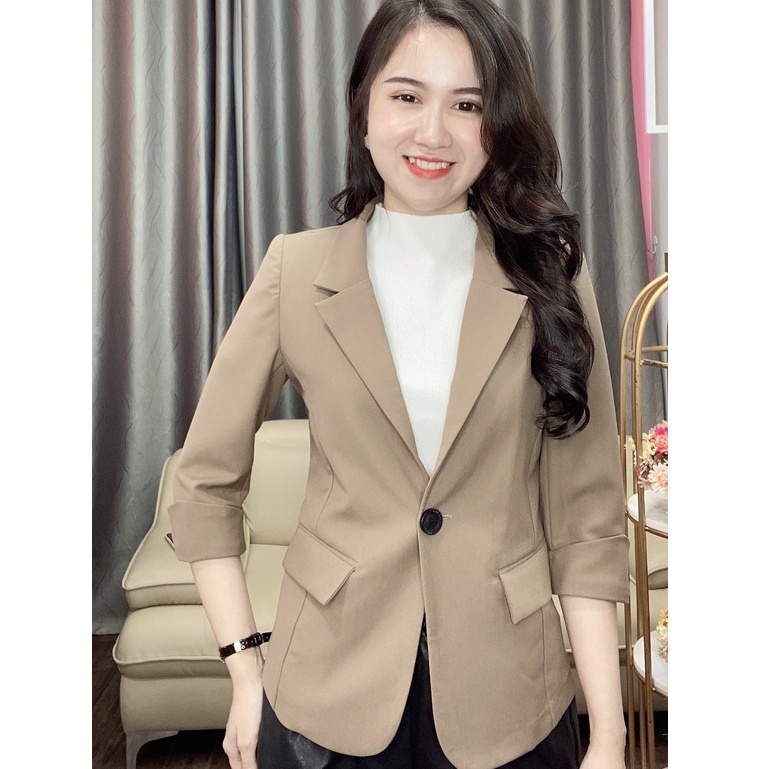 Áo vest nữ cổ bẻ EvaLover thiết kế thanh lịch trẻ trung chất liệu tuyết si cao cấp