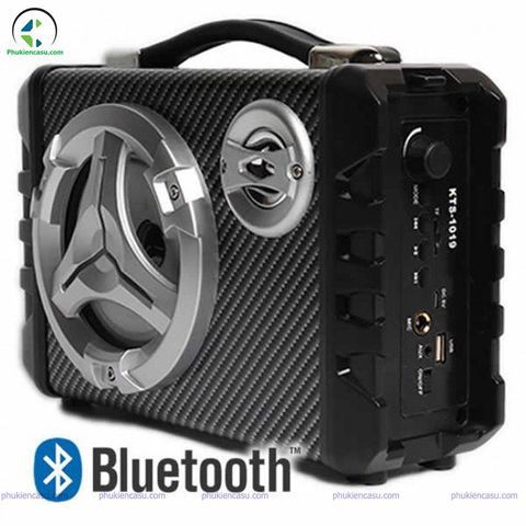 Loa bluetooth KTS 1019  Karaoke - Tặng kèm 1 micro 20W