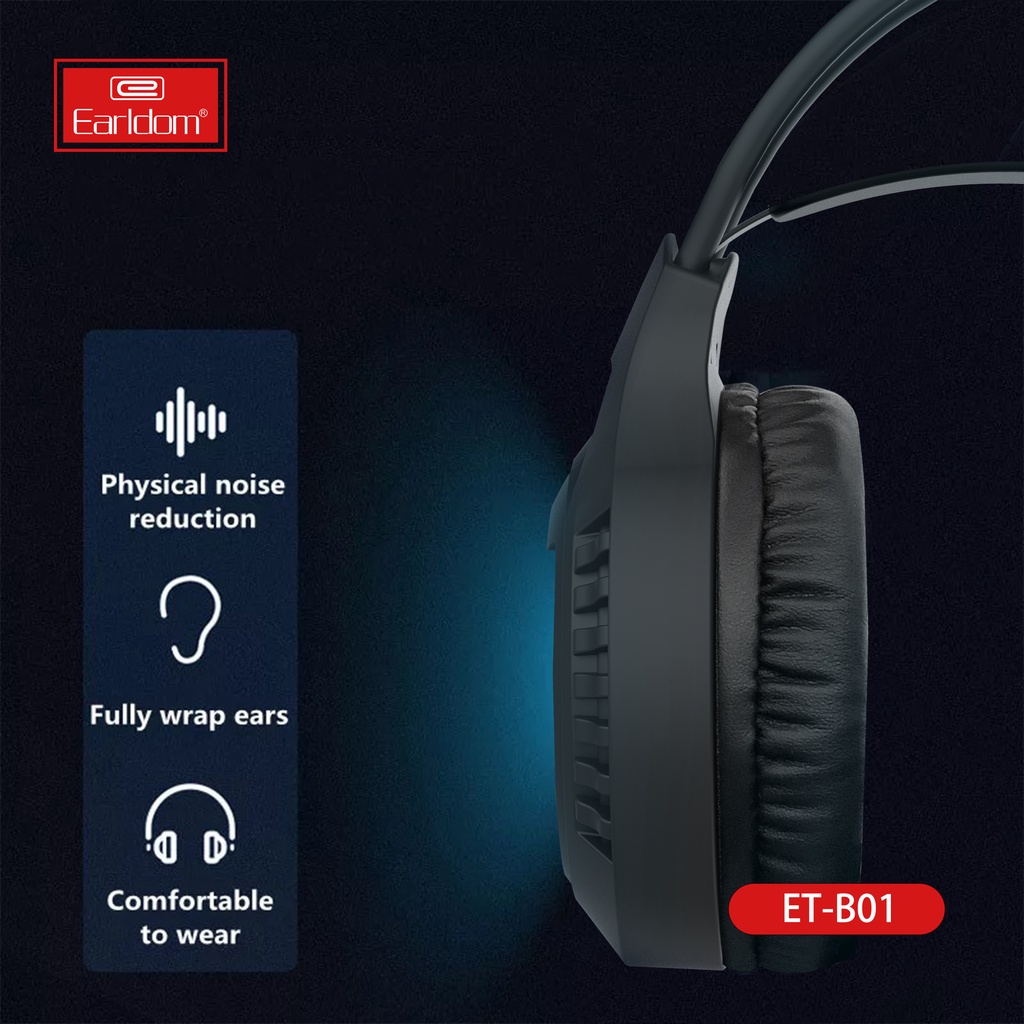 Tai Chụp Có Dây Kèm Micro Earldom ET - B01