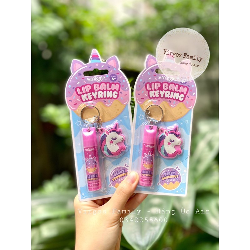 Son dưỡng môi cho bé vị berry Smiggle Berry Unicorn Keyring