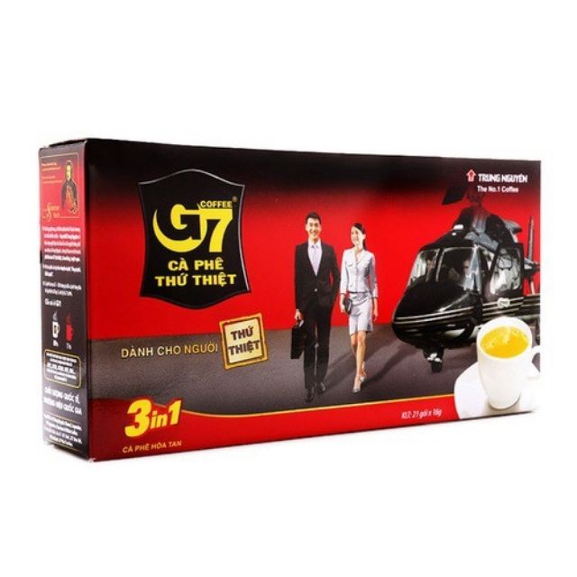 Cà phê G7-Trung Nguyên hộp 21 gói x 16g