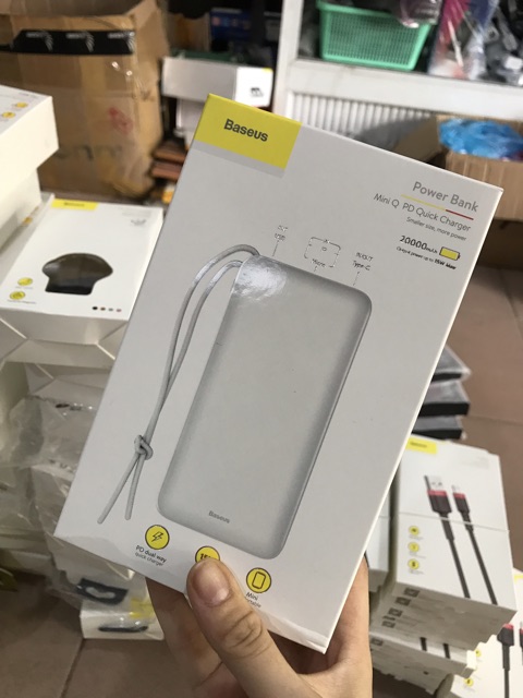 Sạc dự phòng 20000mah chính hãng Baseus