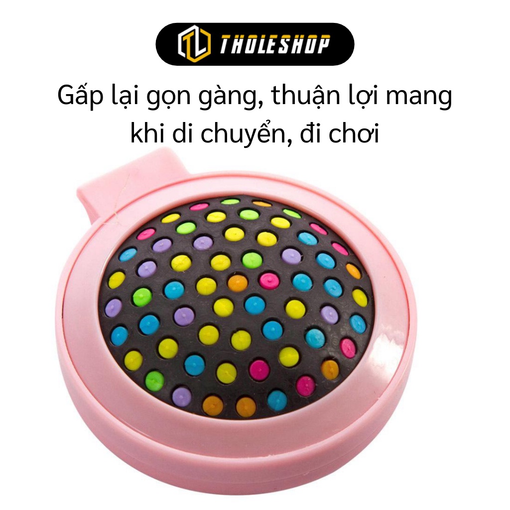 Lược Mini - Lược Gấp Kèm Gương Nhỏ Gọn, Bỏ Túi Tiện Lợi Có Thể Massage Da Đầu 8204