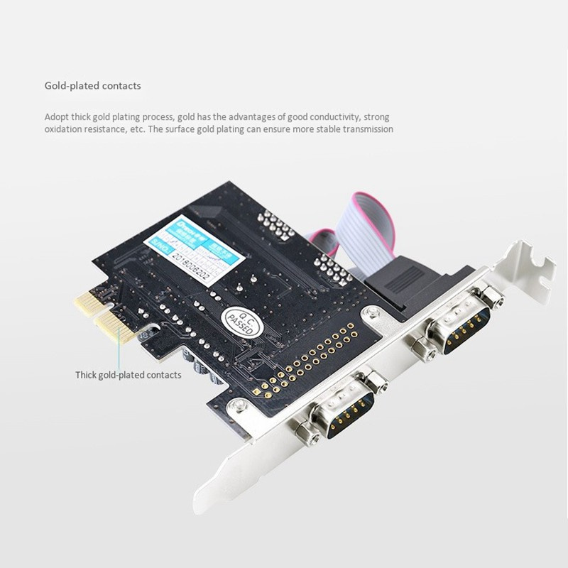 Card Mở Rộng Pci-E Serial Port Pcie Sang Com Rs232 Db9-Pin Cho Máy Tính Thẻ | BigBuy360 - bigbuy360.vn