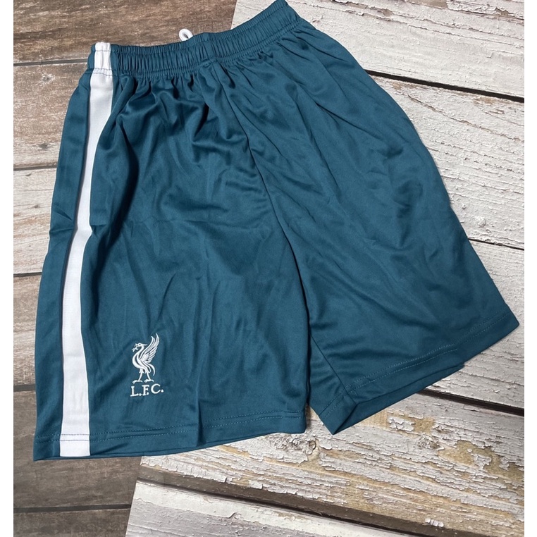 Set Bộ quần áo thể thao bóng đá vải thái mịn clb liverpool áo trắng 3D quần xanh 2022 2023