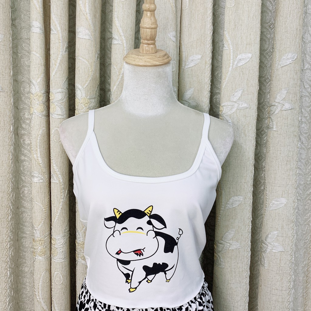 Đồ ngủ nữ 🌺FREE SHIP🌺Đồ ngủ sexy quần giả váy thêu bò sữa freesize <57kg - DCQ Sleepwear | BigBuy360 - bigbuy360.vn