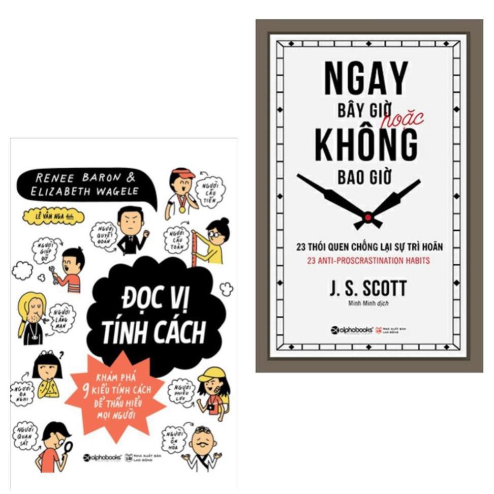 Sách - Combo Đọc Vị Tính Cách + Ngay Bây Giờ Hoặc Không Bao Giờ [AlphaBooks]