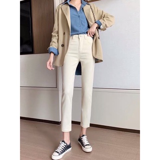 Quần Jean ống đứng co giãn