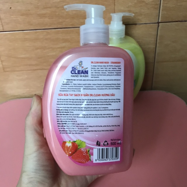 Nước rửa tay dr.clean 500ml mẫu mới