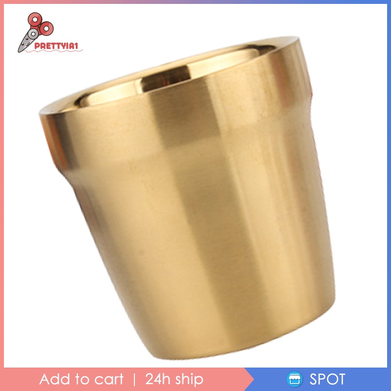Cốc Uống Bia Bằng Thép Không Gỉ 304 Màu Vàng Kính