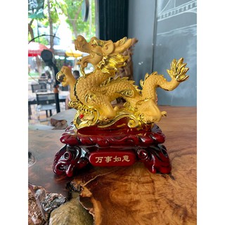 Tượng rồng vàng phong thủy