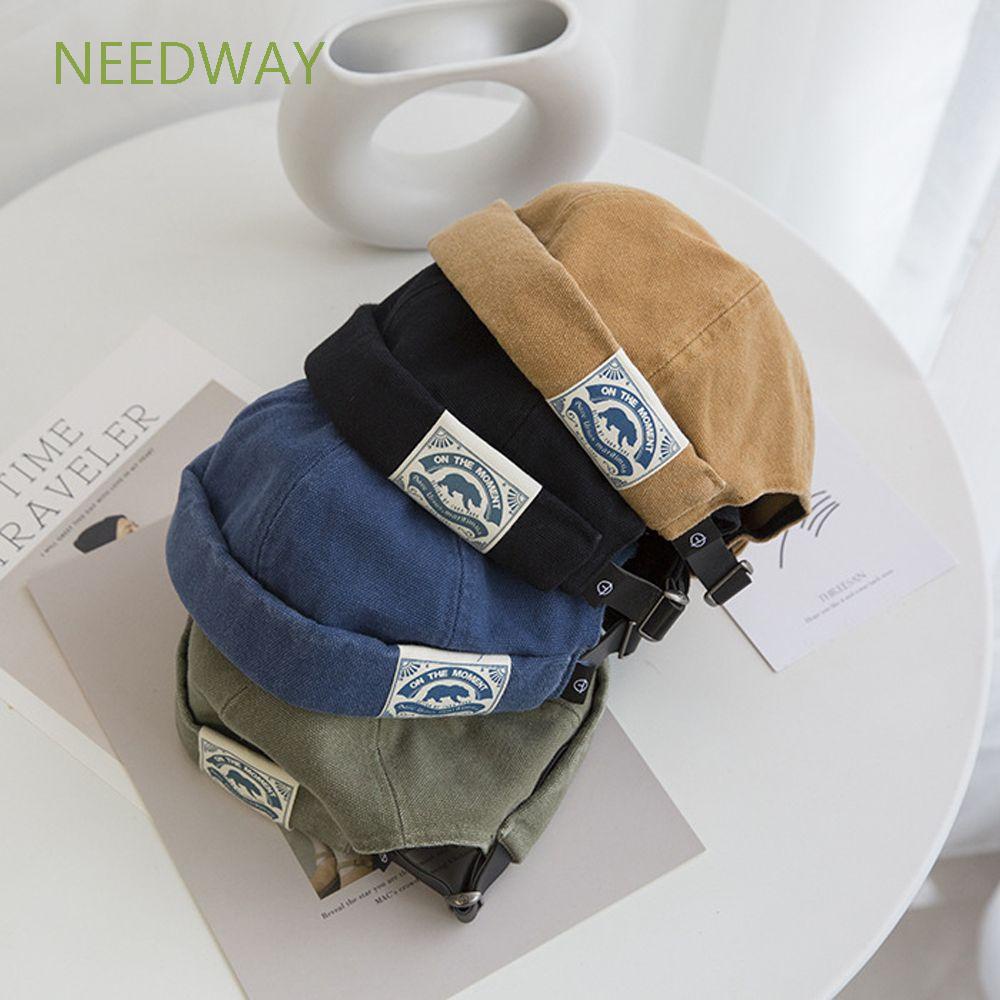 Mũ Beanie Vải Không Vành Màu Trơn Ấm Áp Phong Cách Hàn Quốc Dễ Thương Dành Cho Nữ