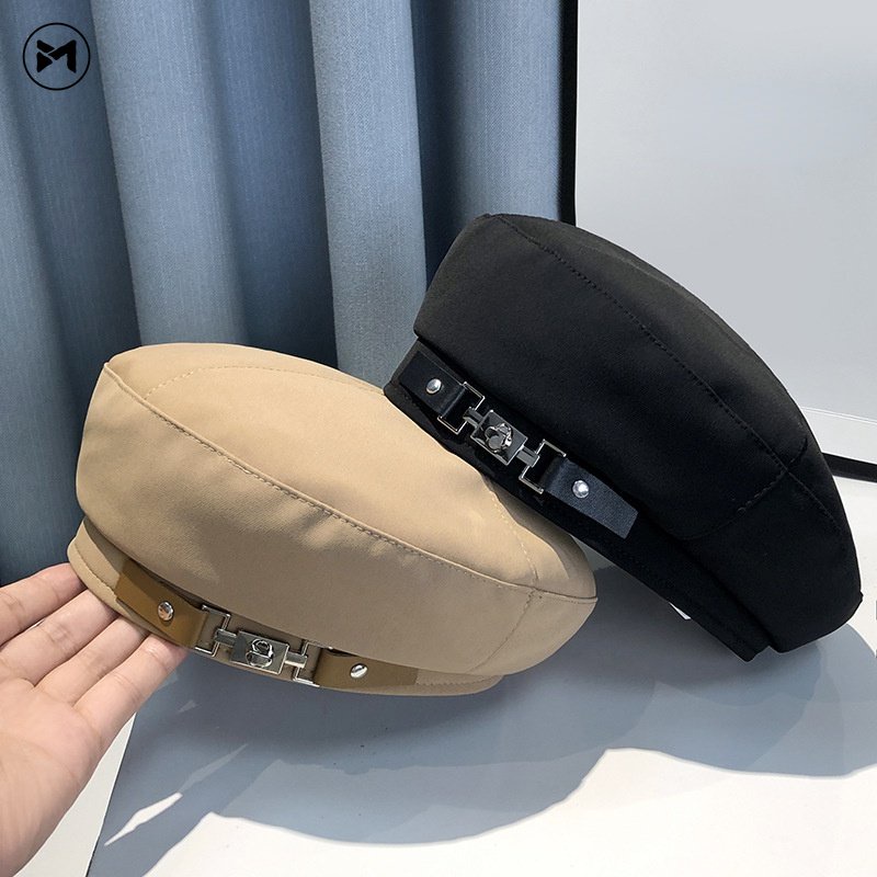 Mũ Beret Cotton Không Vành Phong Cách Cổ Điển