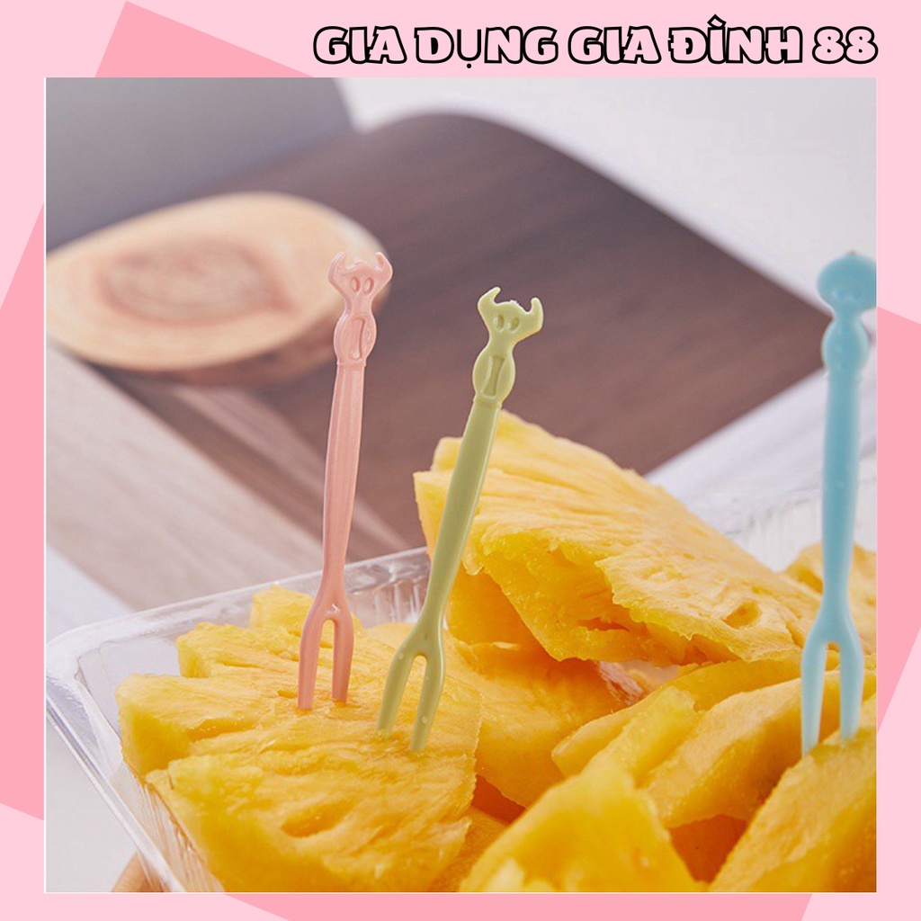 (❌FREESHIP ❌) Set 50 Dĩa cắm thức ăn, hoa quả Que,dĩa ,xiên Cắm Bánh Trái Cây Bằng Nhựa Cho Bữa Tiệc 88272