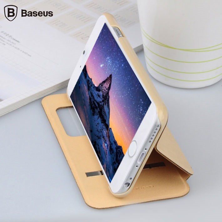 Bao da Baseus Terse Iphone 6/6S/6S plus da PU cao cấp, kiểu Flip