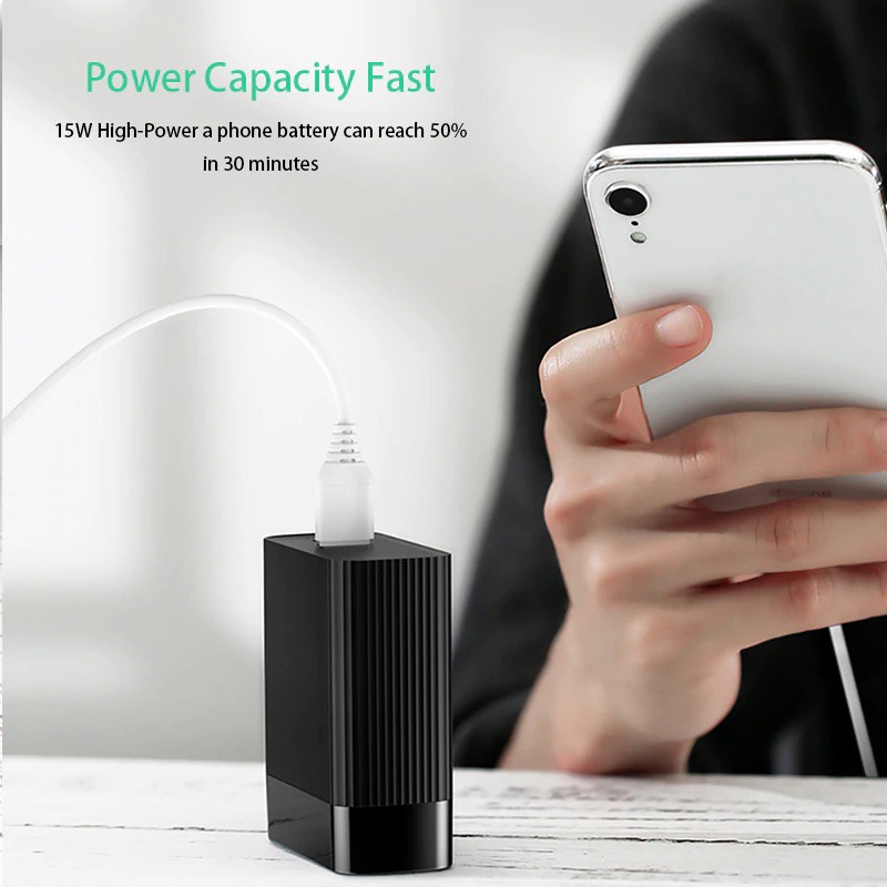 SẠC KÈM PIN DỰ PHÒNG SẠC NHANH QC 3.0 VÀ PD 3.0 2 CỔNG 5.000MAH BASEUS CHT901 CHÍNH HÃNG HÀNG CHUẨN