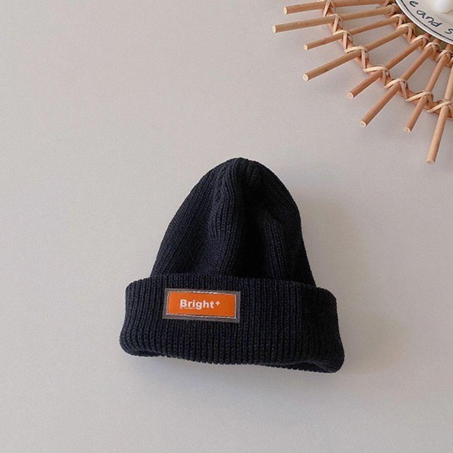 Mũ len beanie hip hop màu neol mác Bright cho bé - M071