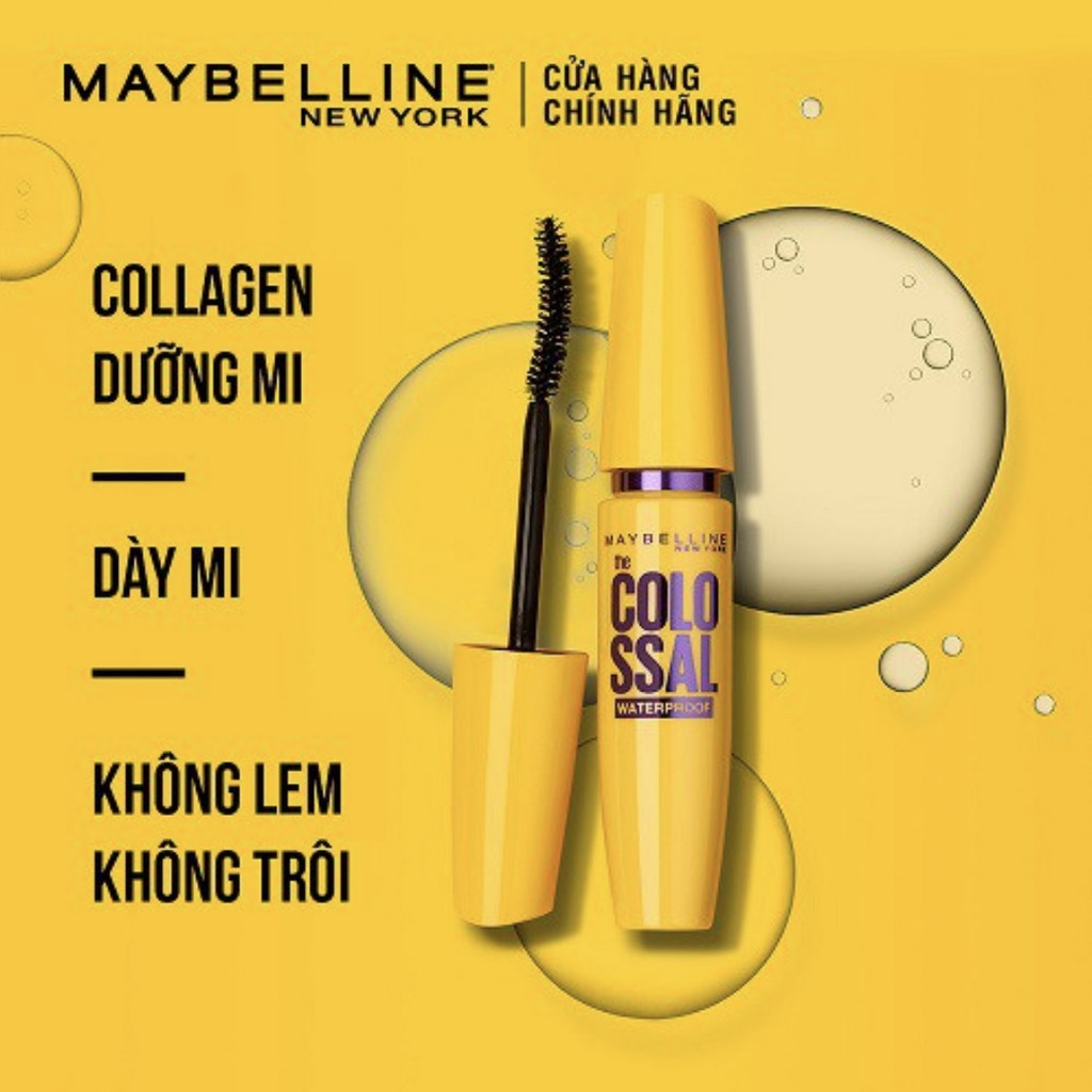 Mascara Maybelline dày mi gấp 10 lần và ngăn rụng mi Col Magnum