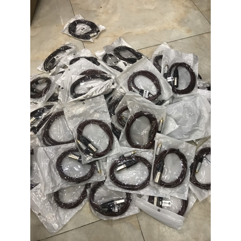 Combo bộ 2 dây Jack Canon Đực Cái 2 chống nhiễu JSJ/Huicheng liền dây - Gia Khang shop