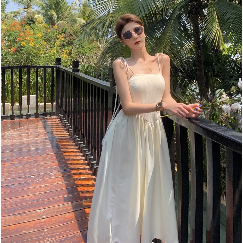 Đầm hai dây dáng xòe Emilyshop ulzzang