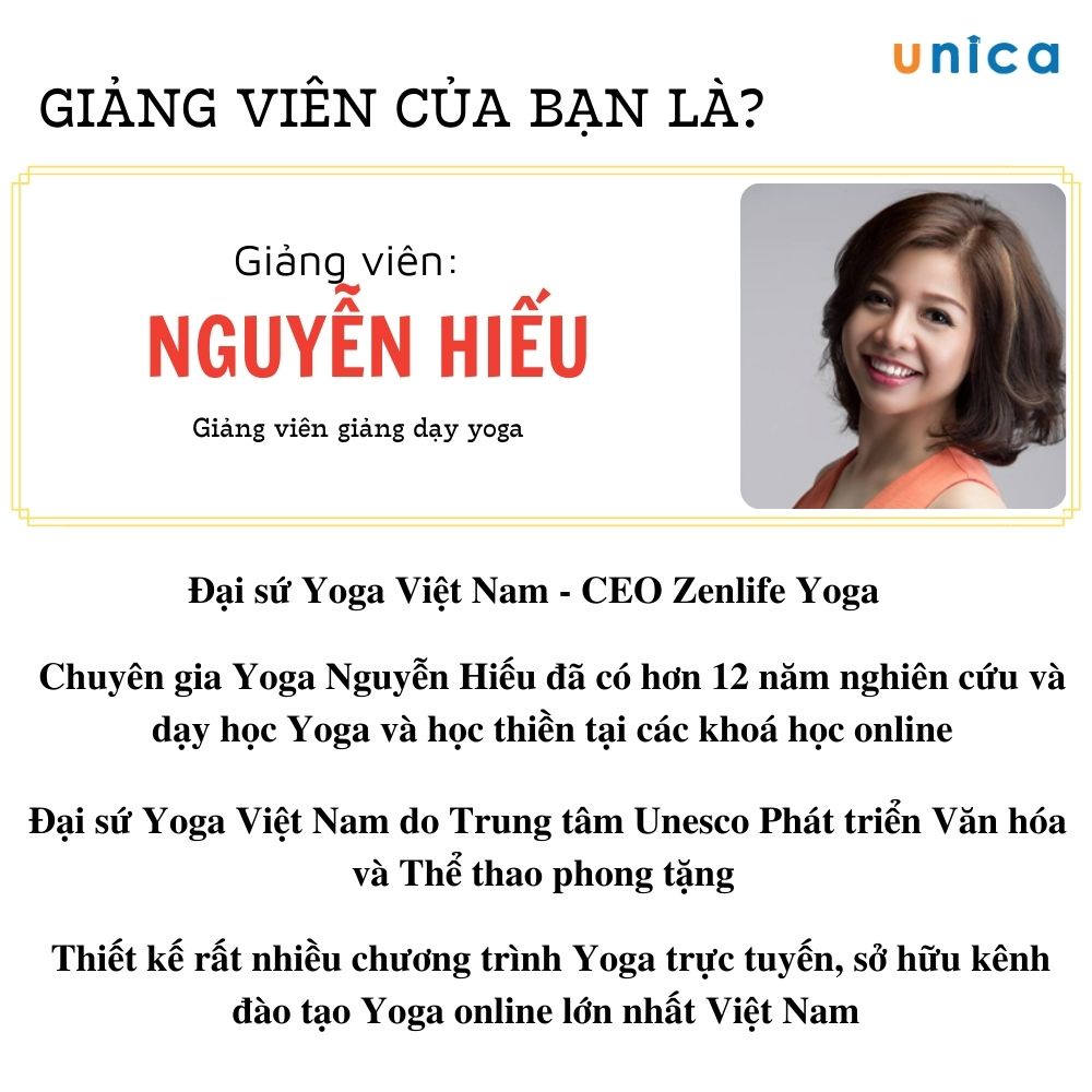 Toàn quốc-  Khoá học Yoga dành cho giới trẻ , GV Nguyễn Hiếu UNICA.VN