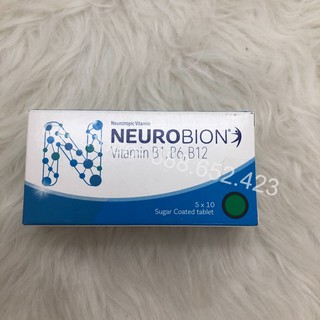 Neurobion Vitamin B1 B6 B12 Hộp 5 vỉ x 10 viên