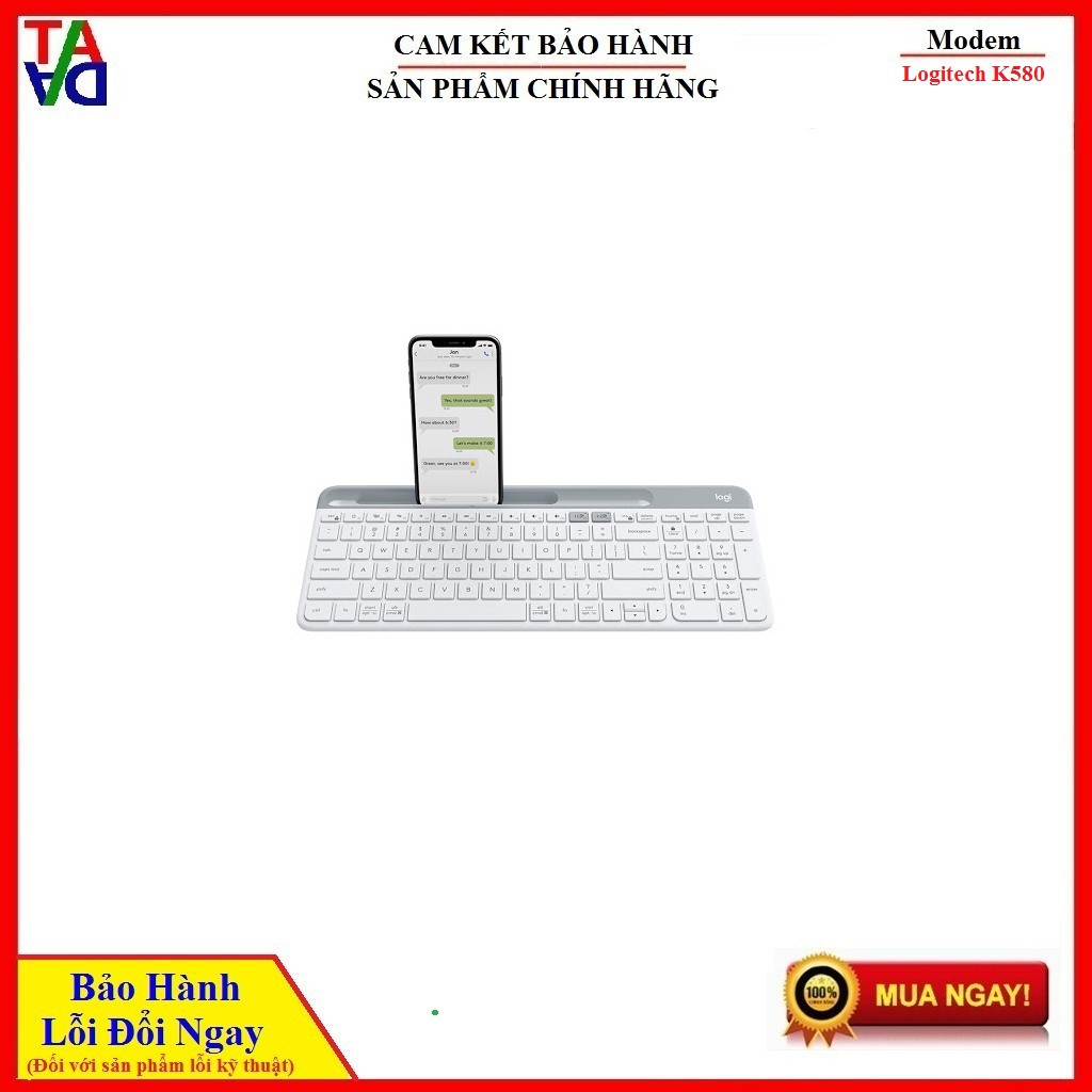 Bàn phím Bluetooth Logitech K380 Multi-Device - Kết nối cùng lúc 3 thiết bị - Hàng chính hãng bảo hành 24 tháng 1 đổi 1