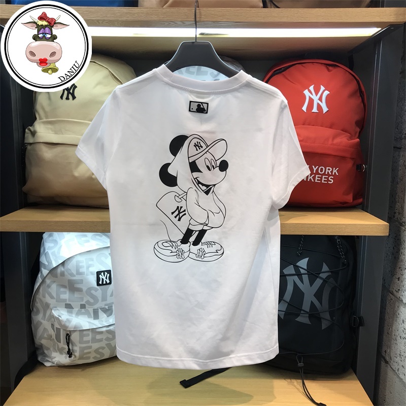 Áo Thun Tay Ngắn In Hình Chuột Mickey Mlb 31TSK1031 439 Thời Trang Mùa Hè Cho Cặp Đôi