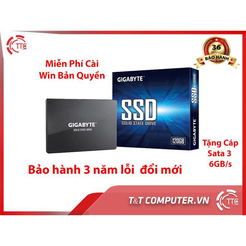 Ổ Cứng SSD 120GB Gigabyte new 100% bảo hành 3 năm giá tốt