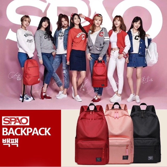 Balo Spao đen Hàn Balo xinh đẹp hàng order không có sẵn. Hàng về từ 10-14 ngày. Xem shop trên ins dg22xx #order #balo