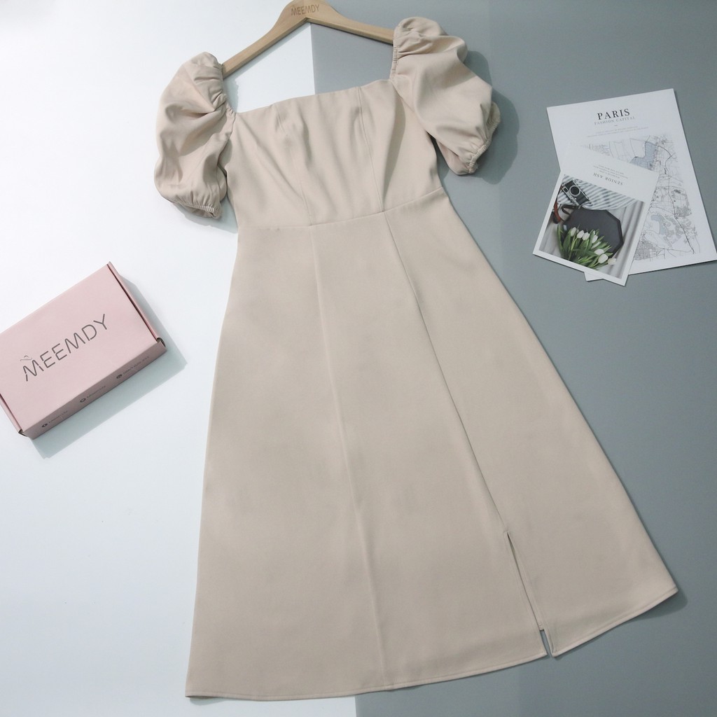 Đầm cổ vuông tay bồng MEEMDY | BigBuy360 - bigbuy360.vn