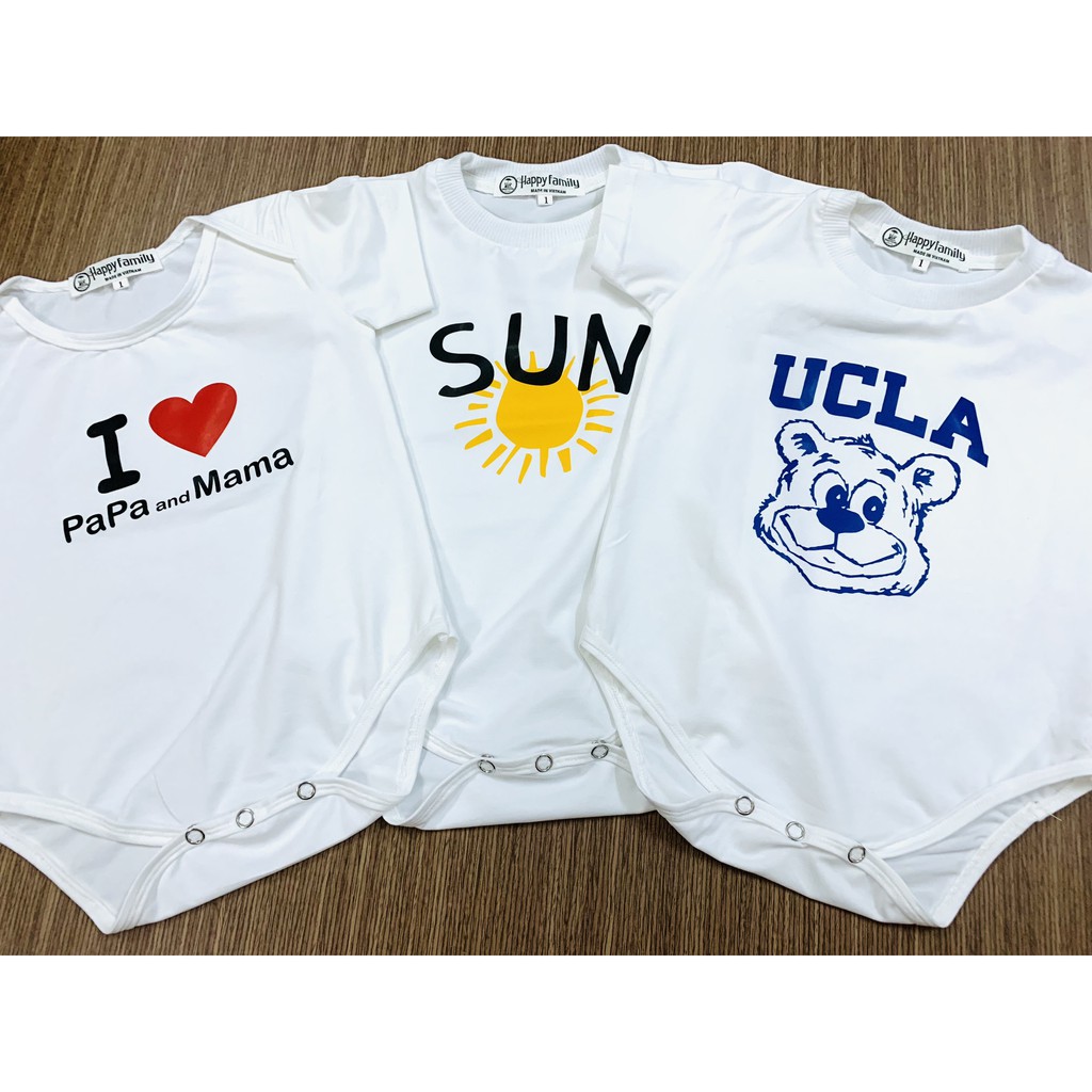 Bodysuite cho bé, áo liền quần trẻ sơ sinh  Set 3 body đẹp  Hàng thương hiệu - Cotton 100% - Mát, An toàn cho bé