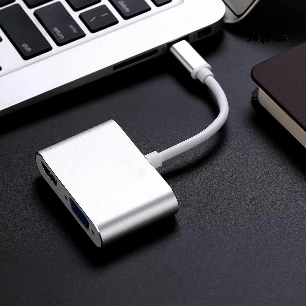 Cáp Chuyển Đổi Usb 3.1 Type C Sang Vga Hdmi 4k Chuyên Dụng