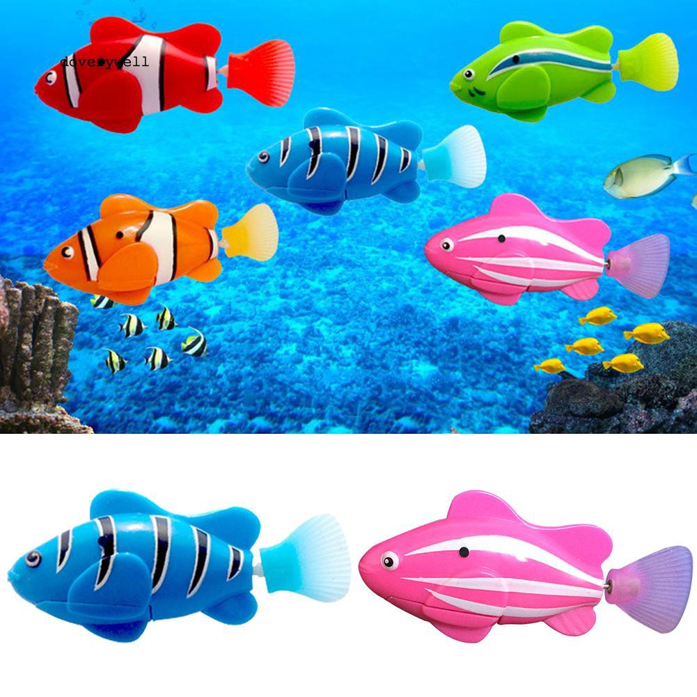 Cá robot bơi đồ chơi chạy bằng pin siêu thú vị dành cho các bé